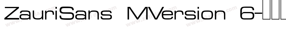 ZauriSans MVersion 6字体转换